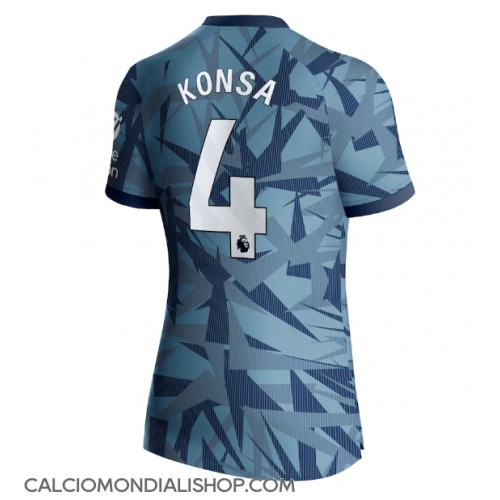 Maglie da calcio Aston Villa Ezri Konsa #4 Terza Maglia Femminile 2023-24 Manica Corta